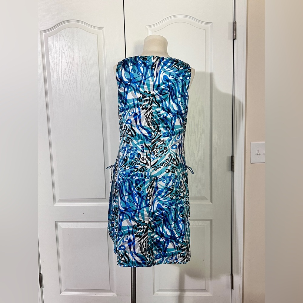 Tango Mango Above Knee Sleeveless Dress Side Ties and Built In Shorts - sz M - Picture 4 of 6